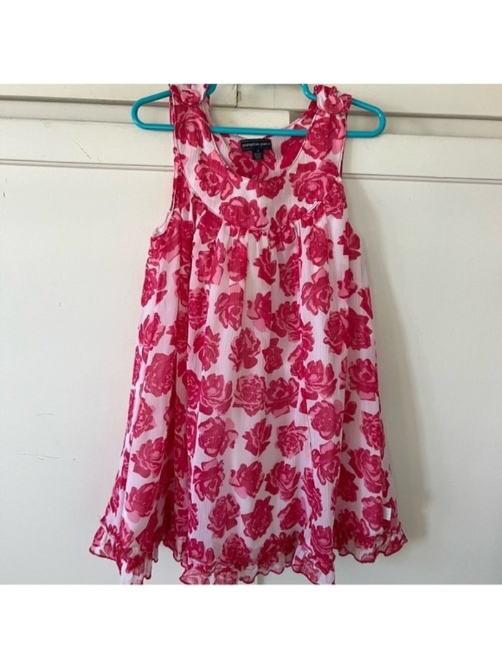 Pumpkin Patch Rose Print Sleeveless dress